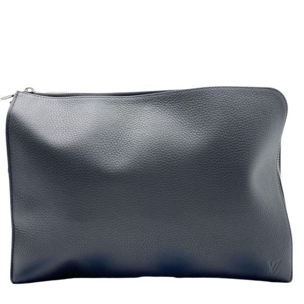 LOUIS VUITTON Louis Vuitton Clutch Bag Pochette Jour GM M67768 Black Taurillo...